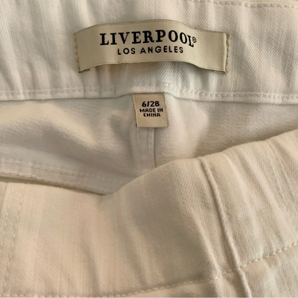 Liverpool Echo White Pull On Jeans NWT - Size 6 - Picture 2 of 7